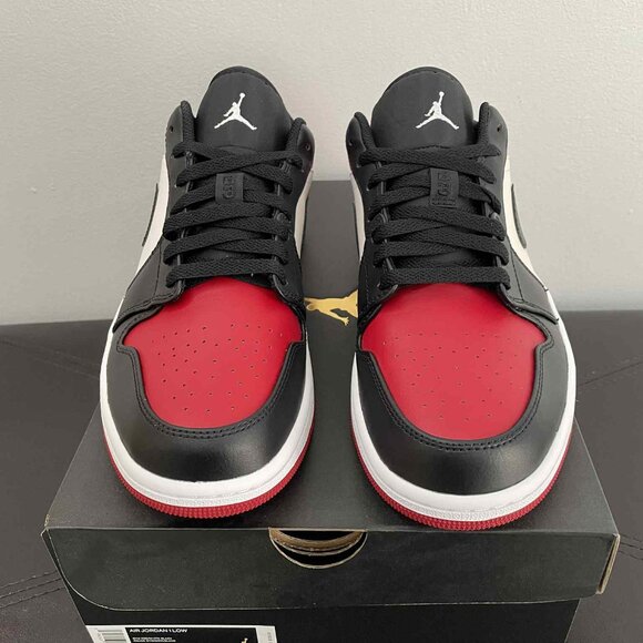 Jordan 1 Low Bred Toe (553558-612) - Picture 3 of 5